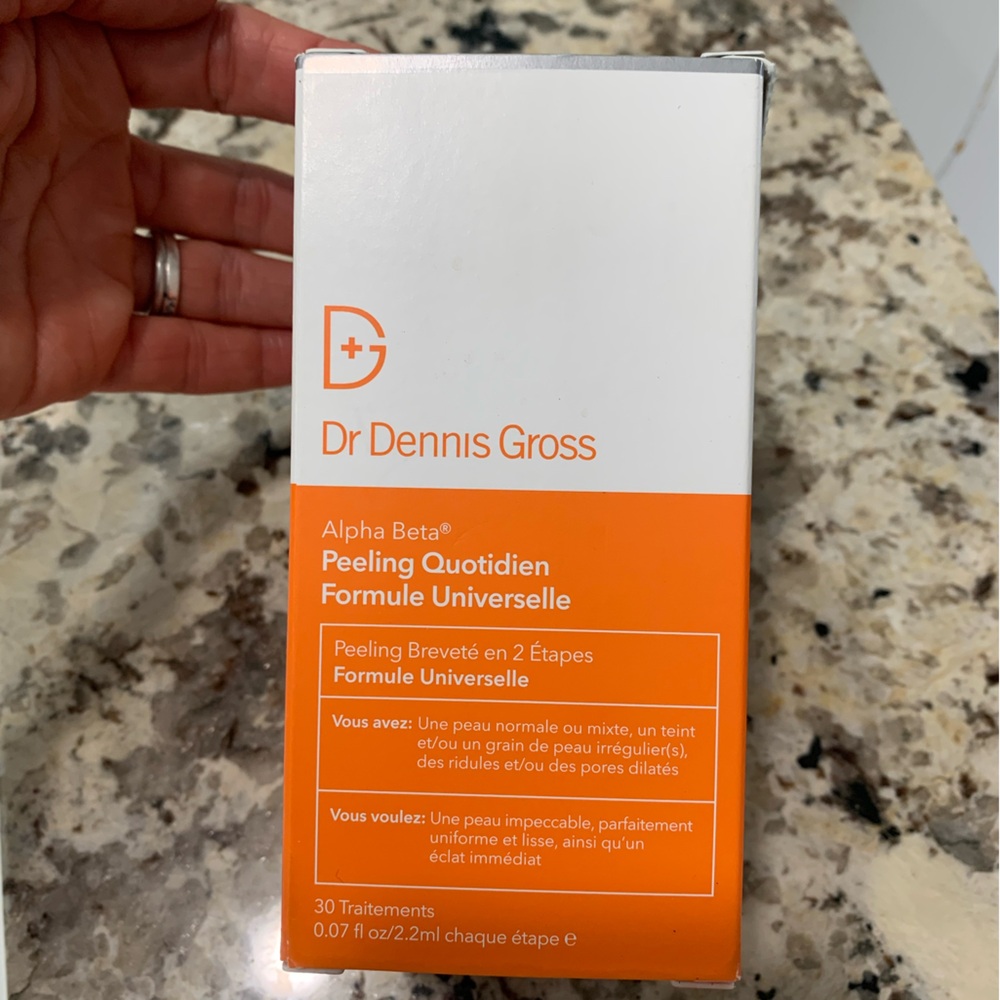 Dr. Denis Gross face peel pads.
